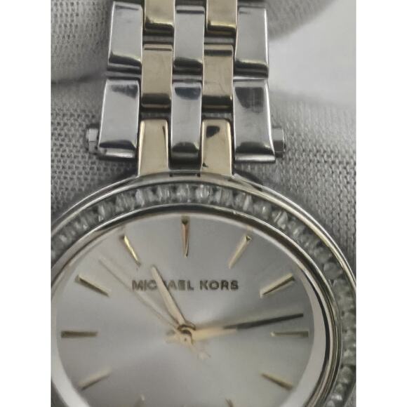 Ladies Michael Kors Women's MK3405 Darci Pave Bezel Watch New Battery Runs - Picture 8 of 14